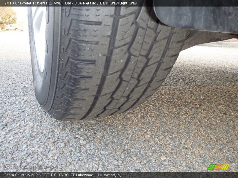 Dark Blue Metallic / Dark Gray/Light Gray 2010 Chevrolet Traverse LS AWD