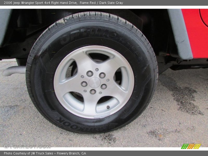 Flame Red / Dark Slate Gray 2006 Jeep Wrangler Sport 4x4 Right Hand Drive