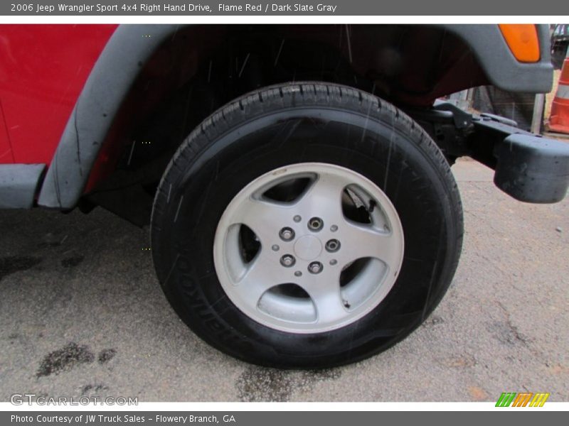 Flame Red / Dark Slate Gray 2006 Jeep Wrangler Sport 4x4 Right Hand Drive