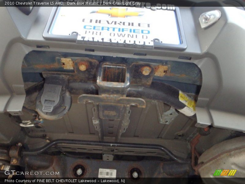 Dark Blue Metallic / Dark Gray/Light Gray 2010 Chevrolet Traverse LS AWD