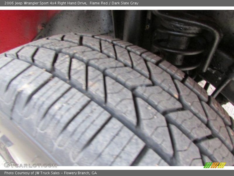 Flame Red / Dark Slate Gray 2006 Jeep Wrangler Sport 4x4 Right Hand Drive
