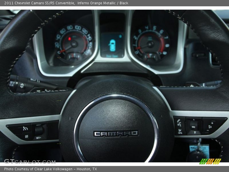 Inferno Orange Metallic / Black 2011 Chevrolet Camaro SS/RS Convertible