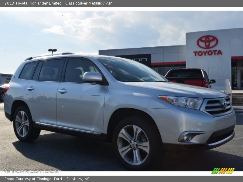 Classic Silver Metallic / Ash 2013 Toyota Highlander Limited
