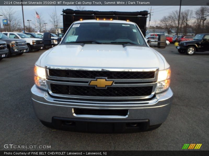 Summit White / Dark Titanium 2014 Chevrolet Silverado 3500HD WT Regular Cab Dump Truck