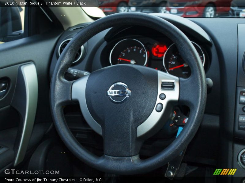 Phantom White / Black 2010 Nissan Rogue S