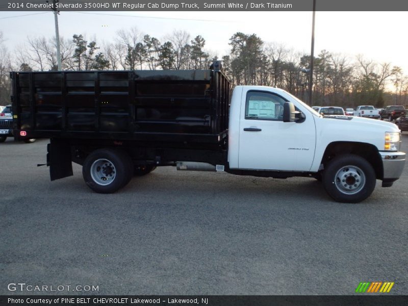 Summit White / Dark Titanium 2014 Chevrolet Silverado 3500HD WT Regular Cab Dump Truck