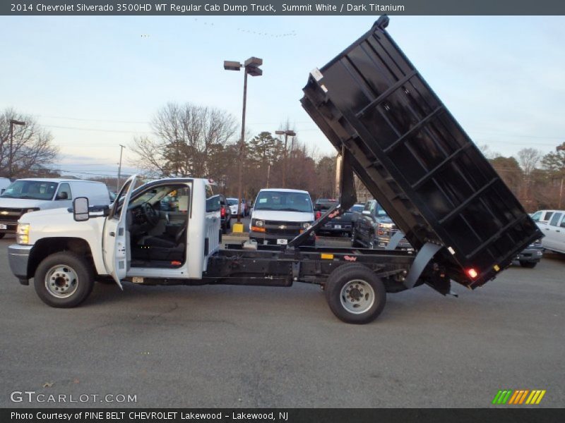 Summit White / Dark Titanium 2014 Chevrolet Silverado 3500HD WT Regular Cab Dump Truck