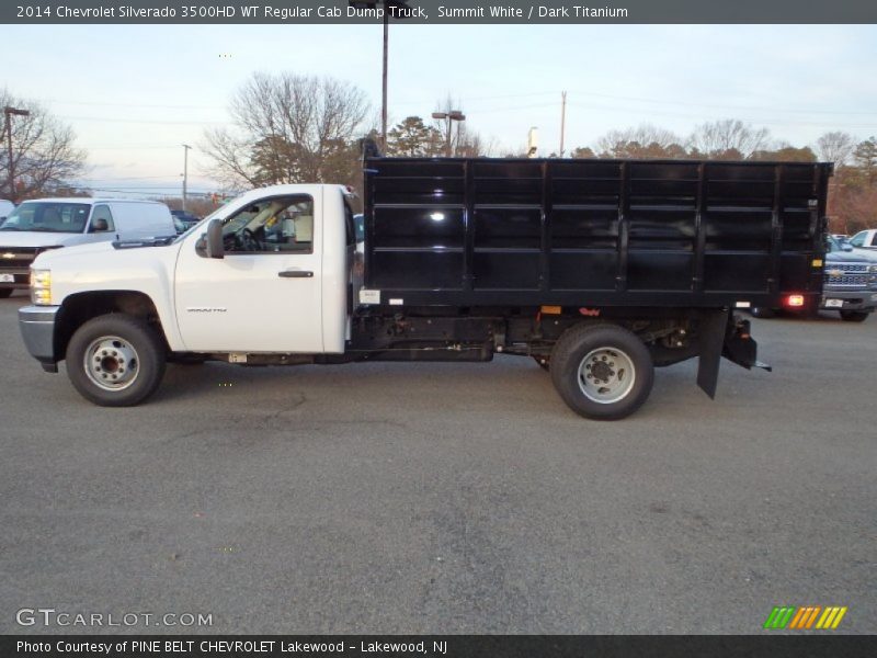 Summit White / Dark Titanium 2014 Chevrolet Silverado 3500HD WT Regular Cab Dump Truck