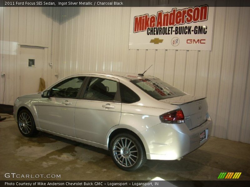 Ingot Silver Metallic / Charcoal Black 2011 Ford Focus SES Sedan