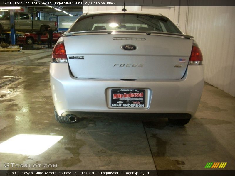 Ingot Silver Metallic / Charcoal Black 2011 Ford Focus SES Sedan