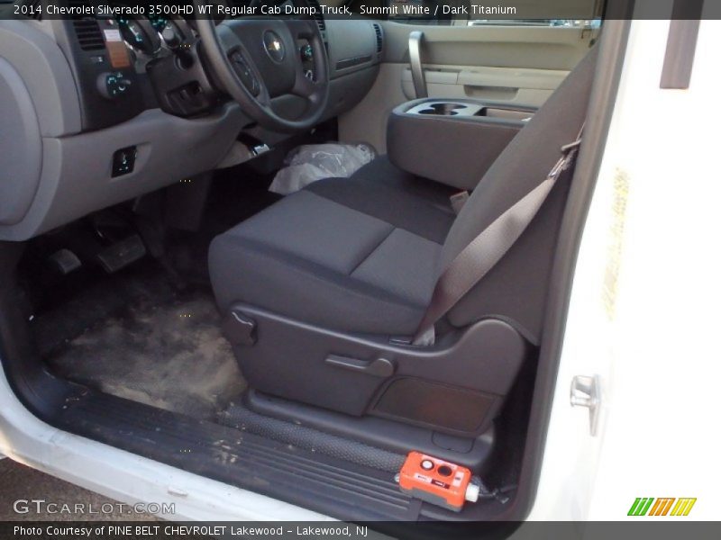 Summit White / Dark Titanium 2014 Chevrolet Silverado 3500HD WT Regular Cab Dump Truck