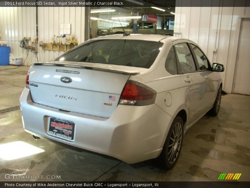 Ingot Silver Metallic / Charcoal Black 2011 Ford Focus SES Sedan