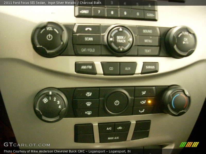 Ingot Silver Metallic / Charcoal Black 2011 Ford Focus SES Sedan