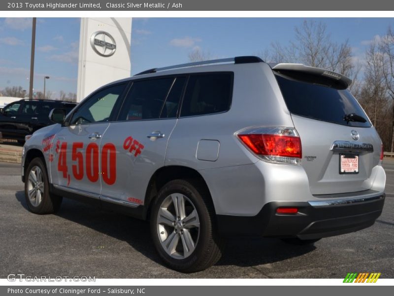 Classic Silver Metallic / Ash 2013 Toyota Highlander Limited