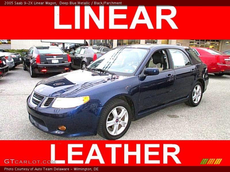 Deep Blue Metallic / Black/Parchment 2005 Saab 9-2X Linear Wagon