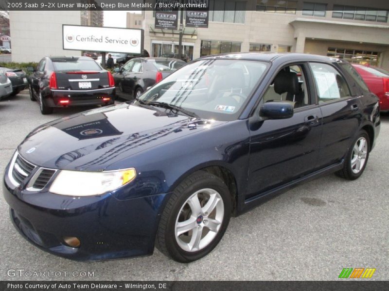 Deep Blue Metallic / Black/Parchment 2005 Saab 9-2X Linear Wagon