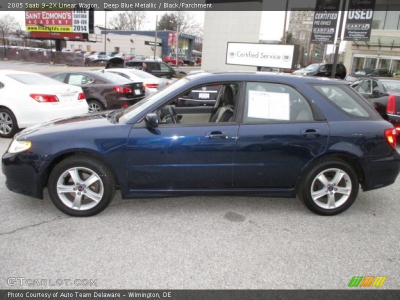 Deep Blue Metallic / Black/Parchment 2005 Saab 9-2X Linear Wagon