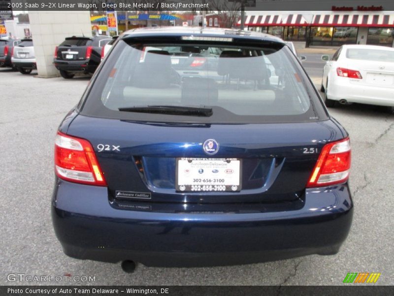 Deep Blue Metallic / Black/Parchment 2005 Saab 9-2X Linear Wagon