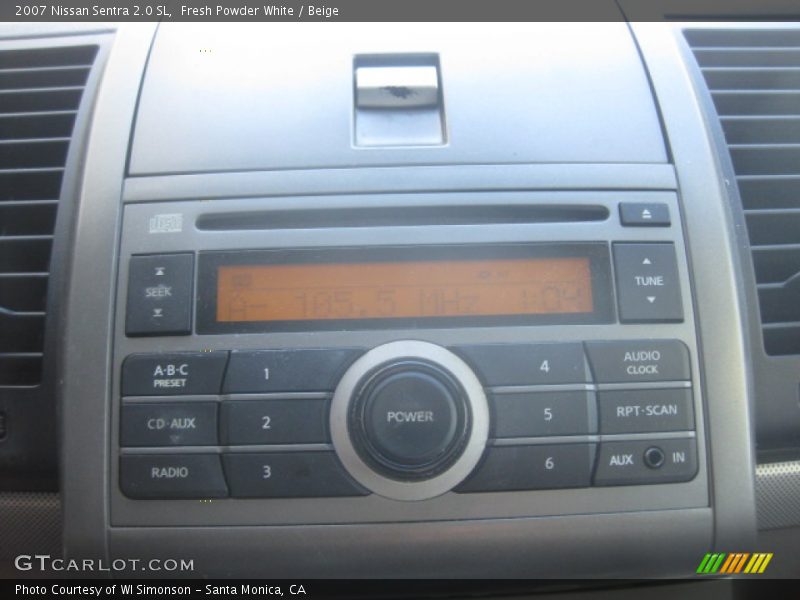 Fresh Powder White / Beige 2007 Nissan Sentra 2.0 SL