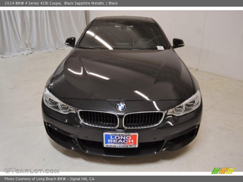 Black Sapphire Metallic / Black 2014 BMW 4 Series 428i Coupe