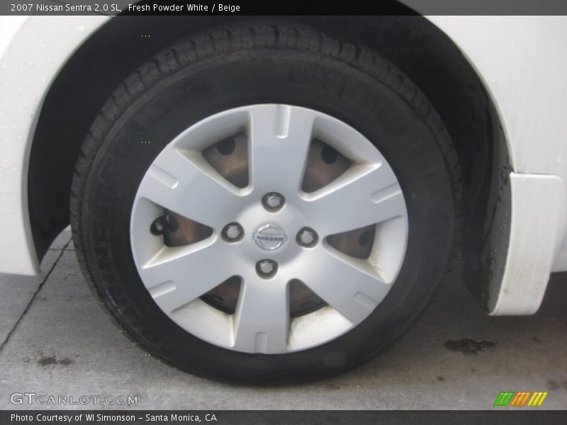 Fresh Powder White / Beige 2007 Nissan Sentra 2.0 SL