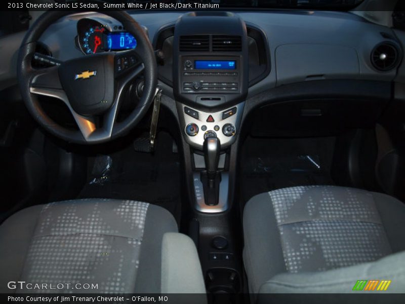 Summit White / Jet Black/Dark Titanium 2013 Chevrolet Sonic LS Sedan