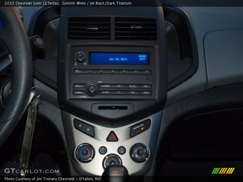 Summit White / Jet Black/Dark Titanium 2013 Chevrolet Sonic LS Sedan