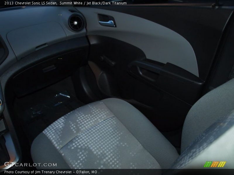 Summit White / Jet Black/Dark Titanium 2013 Chevrolet Sonic LS Sedan