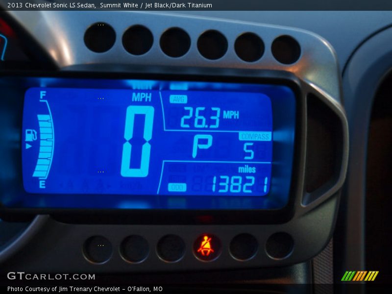 Summit White / Jet Black/Dark Titanium 2013 Chevrolet Sonic LS Sedan