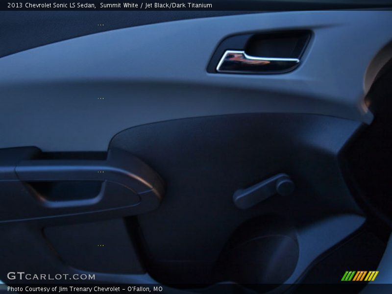 Summit White / Jet Black/Dark Titanium 2013 Chevrolet Sonic LS Sedan