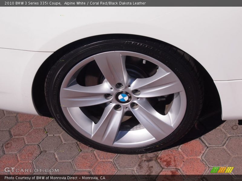 Alpine White / Coral Red/Black Dakota Leather 2010 BMW 3 Series 335i Coupe