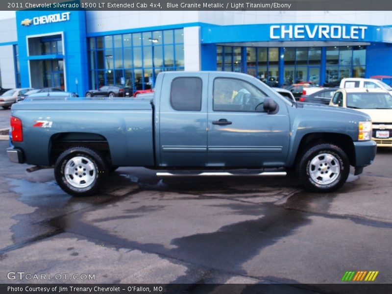 Blue Granite Metallic / Light Titanium/Ebony 2011 Chevrolet Silverado 1500 LT Extended Cab 4x4