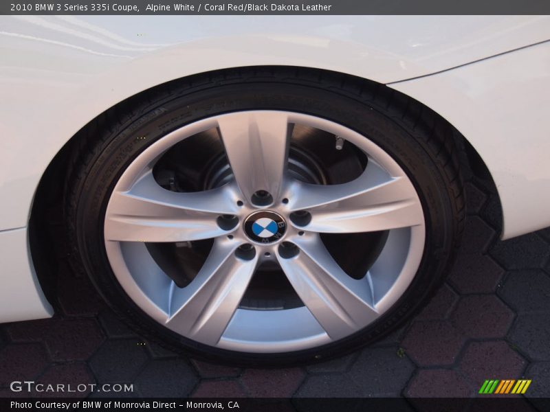Alpine White / Coral Red/Black Dakota Leather 2010 BMW 3 Series 335i Coupe