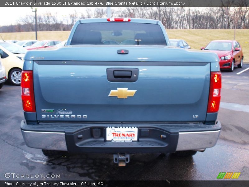 Blue Granite Metallic / Light Titanium/Ebony 2011 Chevrolet Silverado 1500 LT Extended Cab 4x4