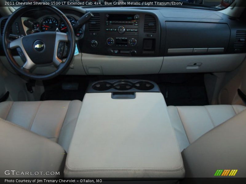 Blue Granite Metallic / Light Titanium/Ebony 2011 Chevrolet Silverado 1500 LT Extended Cab 4x4