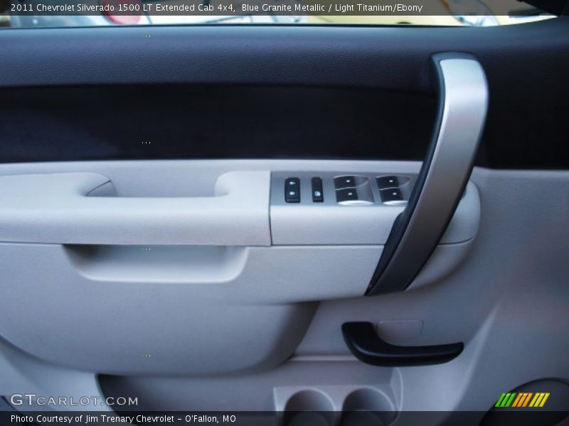 Blue Granite Metallic / Light Titanium/Ebony 2011 Chevrolet Silverado 1500 LT Extended Cab 4x4