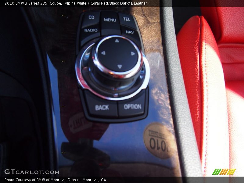 Alpine White / Coral Red/Black Dakota Leather 2010 BMW 3 Series 335i Coupe