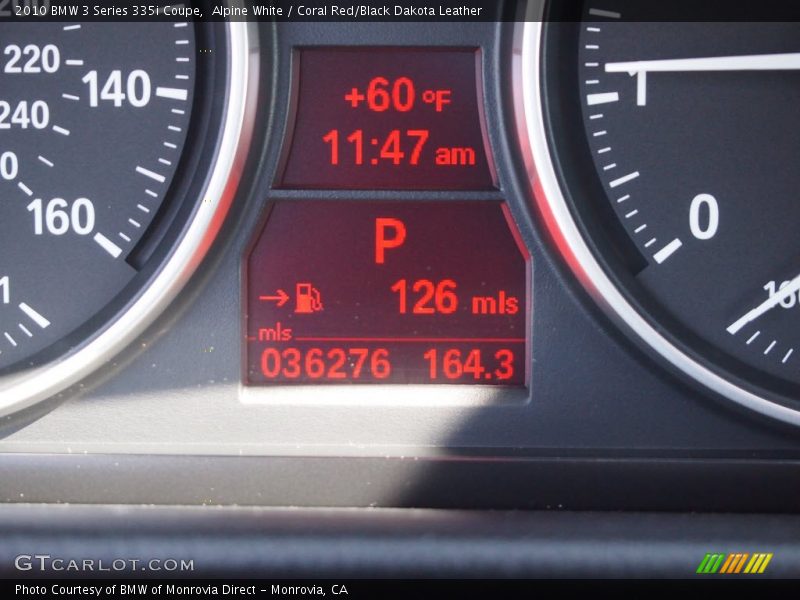 Alpine White / Coral Red/Black Dakota Leather 2010 BMW 3 Series 335i Coupe
