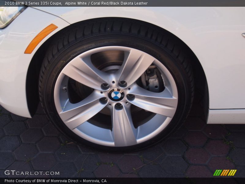 Alpine White / Coral Red/Black Dakota Leather 2010 BMW 3 Series 335i Coupe