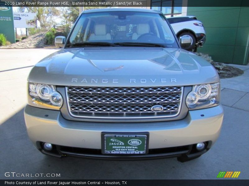 Ipanema Sand Metallic / Sand/Jet Black 2010 Land Rover Range Rover HSE