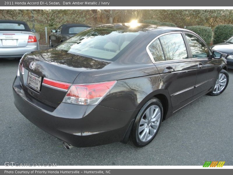 Dark Amber Metallic / Ivory 2011 Honda Accord EX-L Sedan