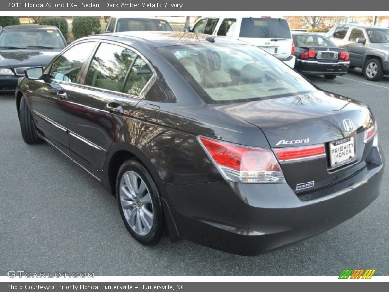 Dark Amber Metallic / Ivory 2011 Honda Accord EX-L Sedan