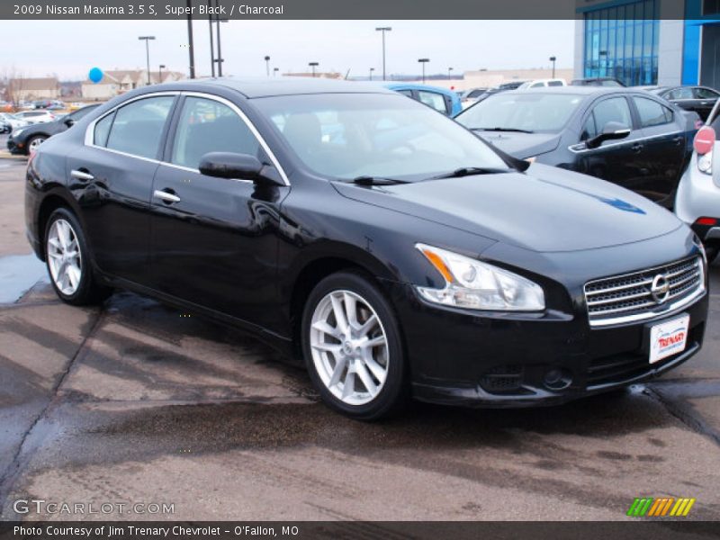 Super Black / Charcoal 2009 Nissan Maxima 3.5 S