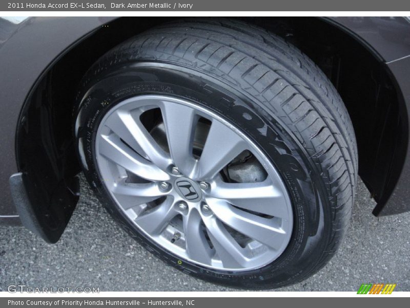 Dark Amber Metallic / Ivory 2011 Honda Accord EX-L Sedan