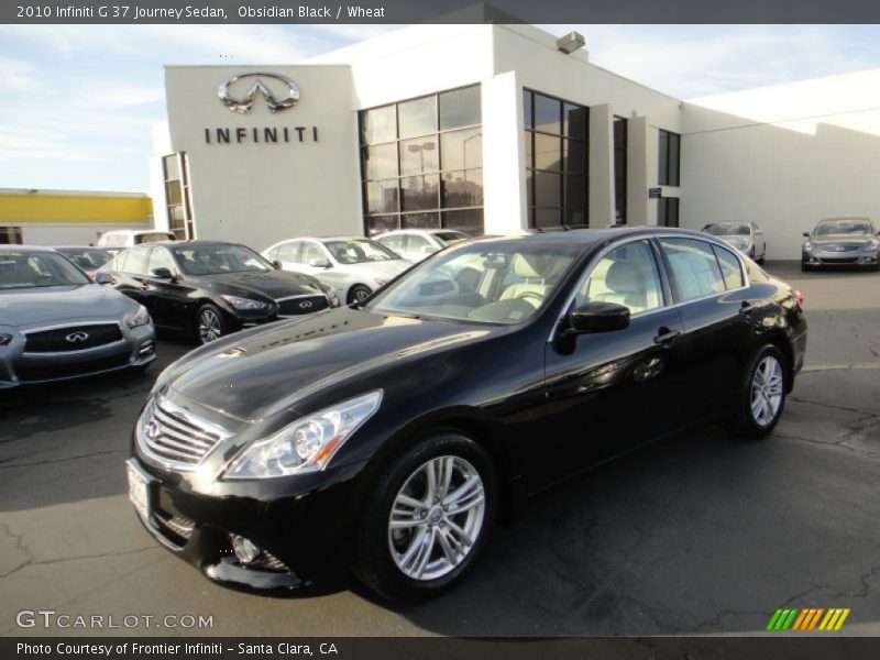 Obsidian Black / Wheat 2010 Infiniti G 37 Journey Sedan