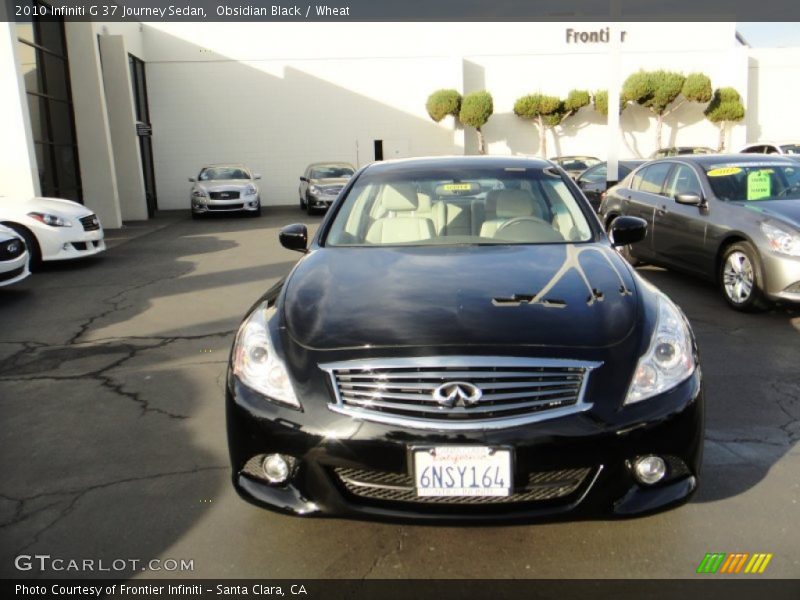 Obsidian Black / Wheat 2010 Infiniti G 37 Journey Sedan