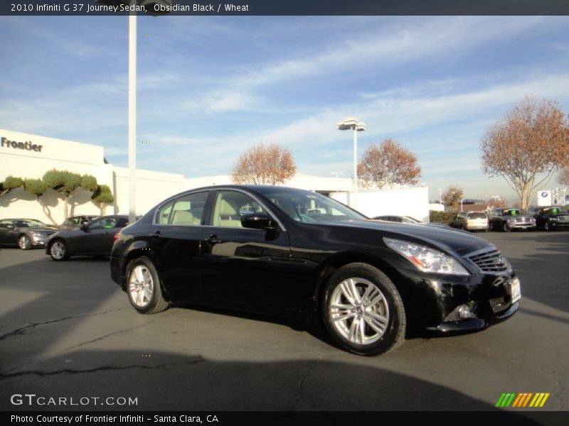 Obsidian Black / Wheat 2010 Infiniti G 37 Journey Sedan