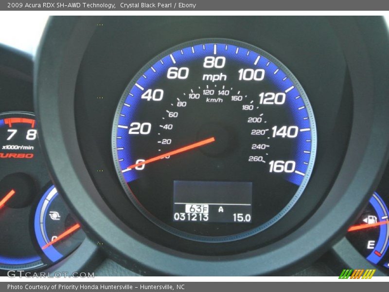 Crystal Black Pearl / Ebony 2009 Acura RDX SH-AWD Technology