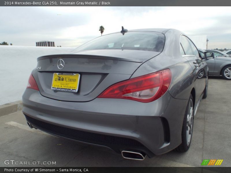 Mountain Gray Metallic / Black 2014 Mercedes-Benz CLA 250