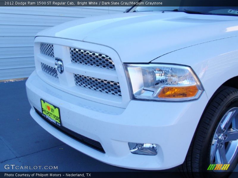 Bright White / Dark Slate Gray/Medium Graystone 2012 Dodge Ram 1500 ST Regular Cab